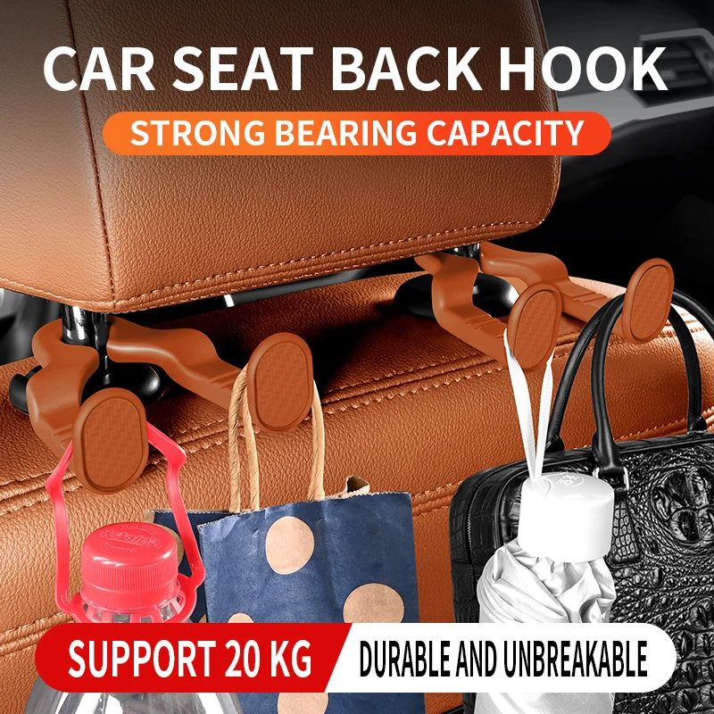 Car seat hook Multi-functional headrest seat back car hook Creative hidden hook bracket car accessories