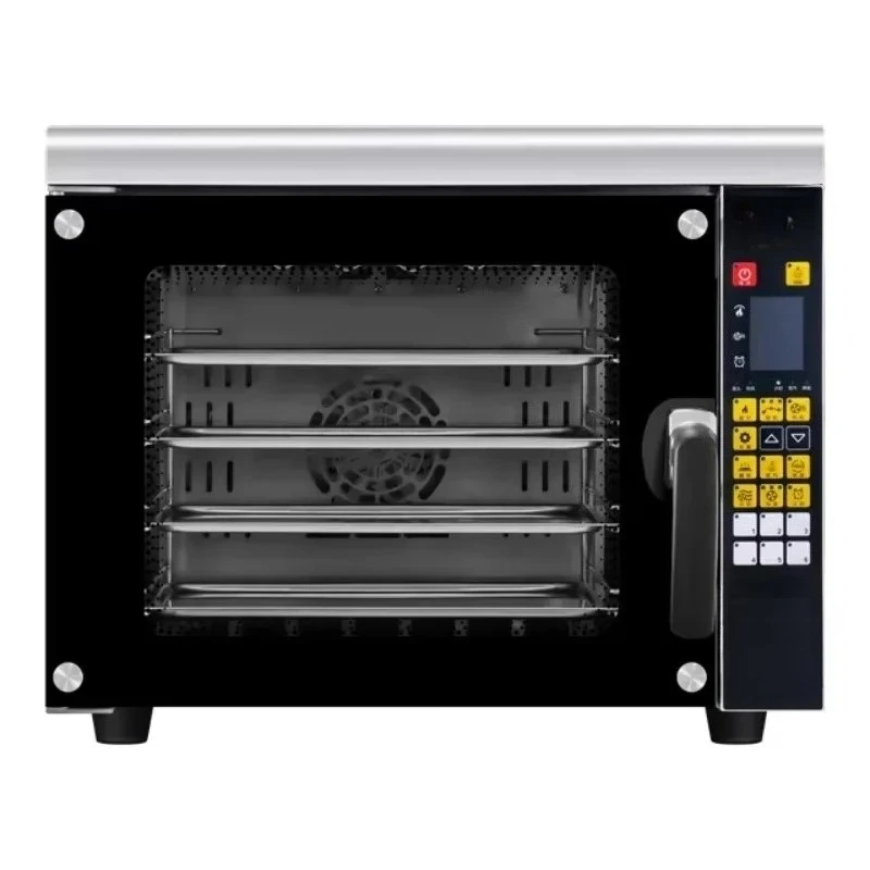 Top Heating Stainless Steel Commercial Bread Baking Machine Hot Air Convection Oven With Spray