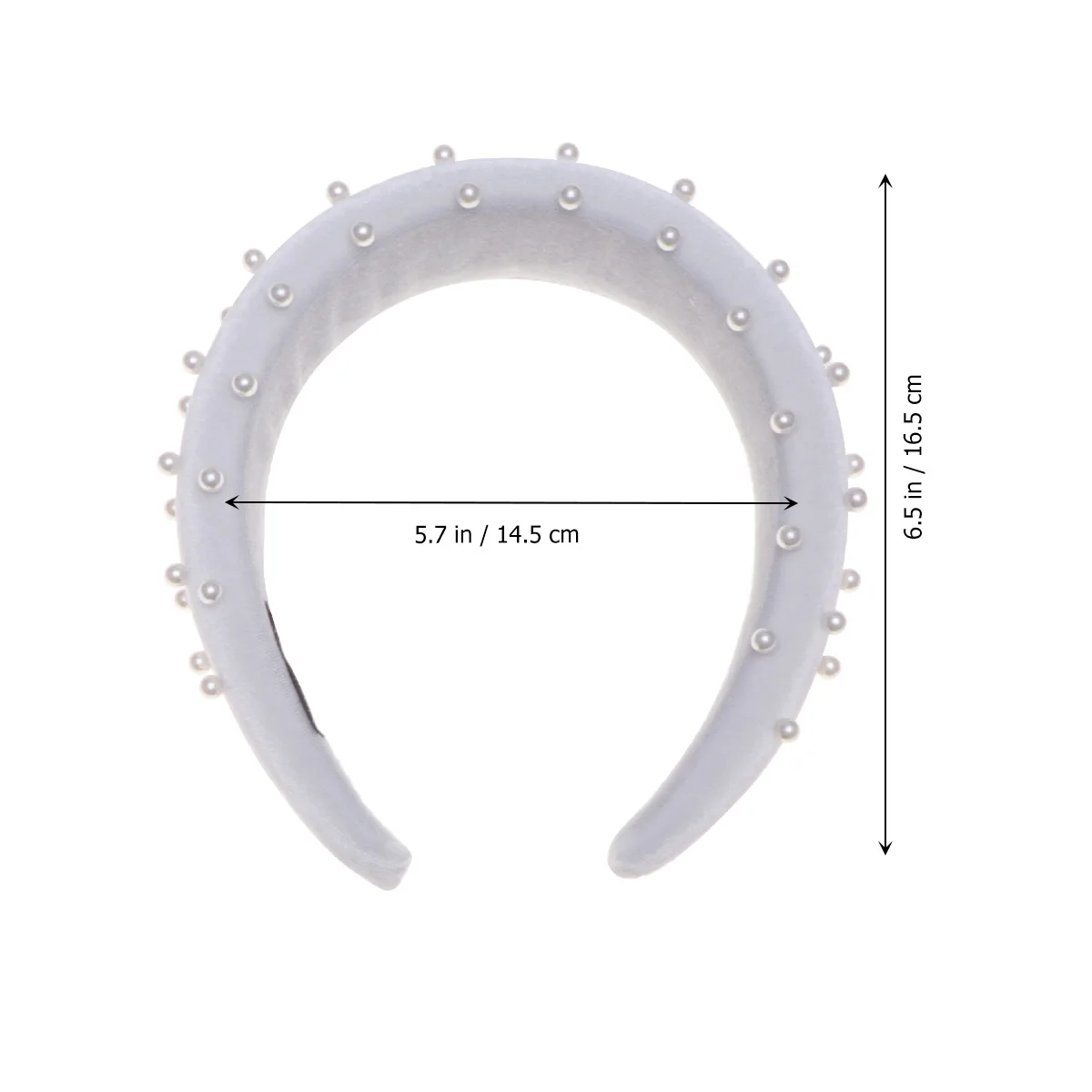 

2 pcs Pearl Headband Lightweight Fabric Comfortable Pearl Decorations Wonderful Party Photo Prop Family Friends