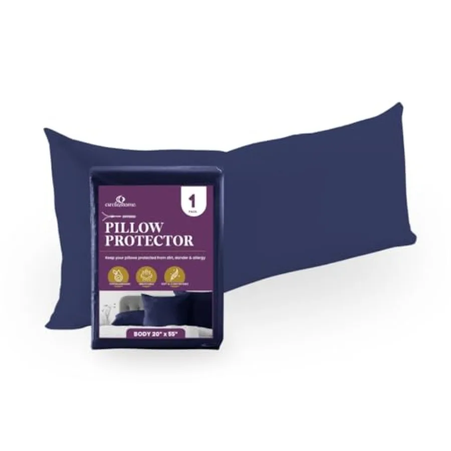 

Чехлы для подушек, 1 шт., 20 x 55 см, на молнии - 100% хлопок, дышащие наволочки - защищают подушки от грязи, пыли и влаги.