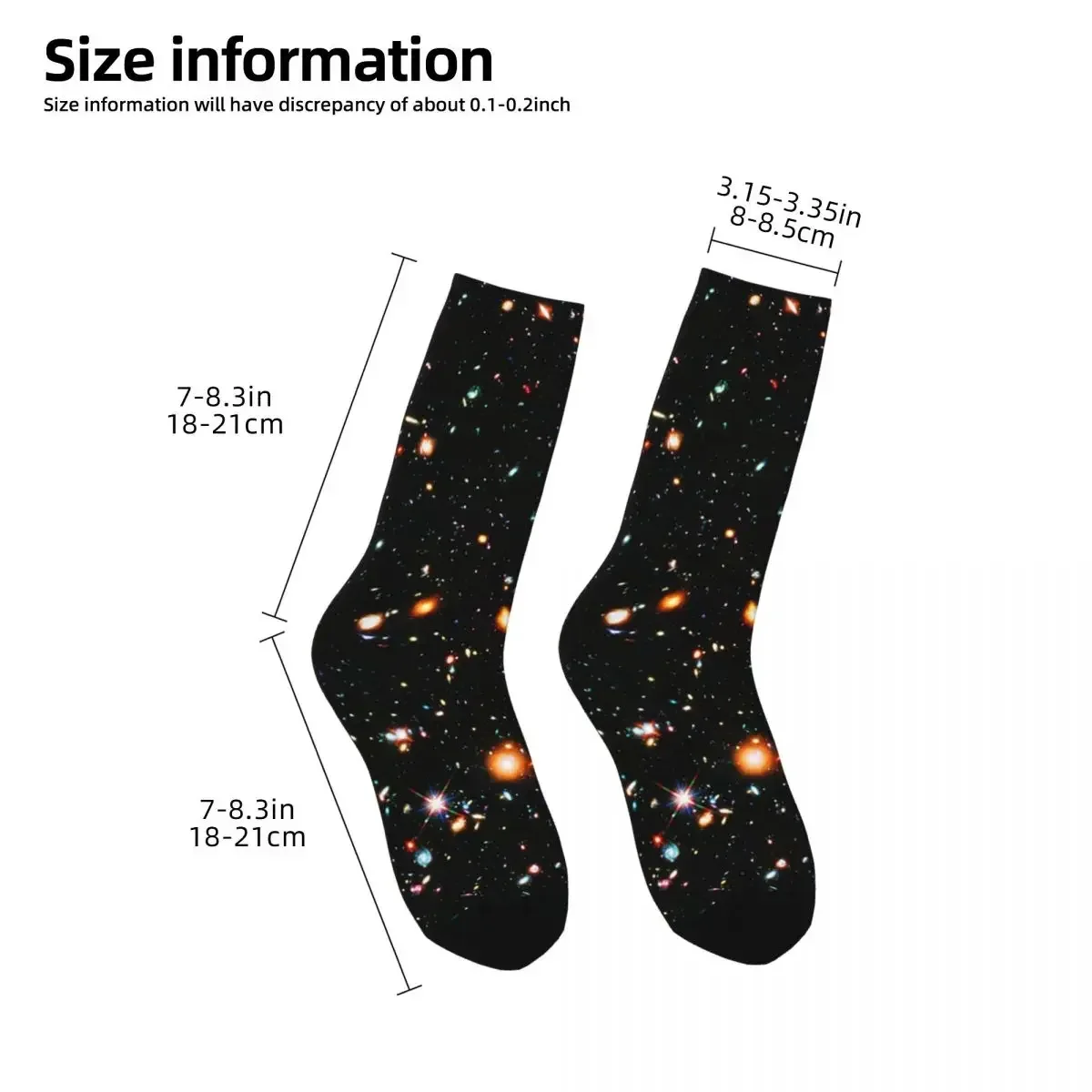 Hubble Extreme Deep Field Socks Harajuku Super Soft Stockings All Season Long Socks Accessories for Man's Woman's Gifts