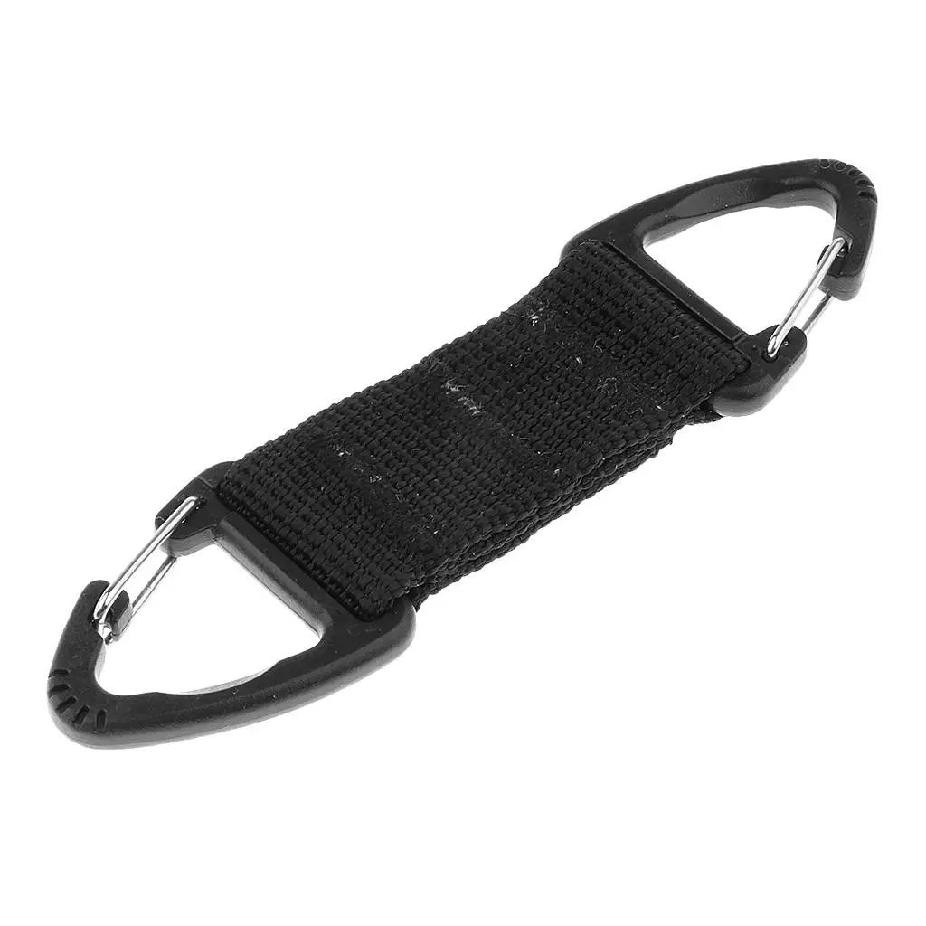 Outdoor Mountaineering  Webbing Double Ended Triangular Carabiner Clip