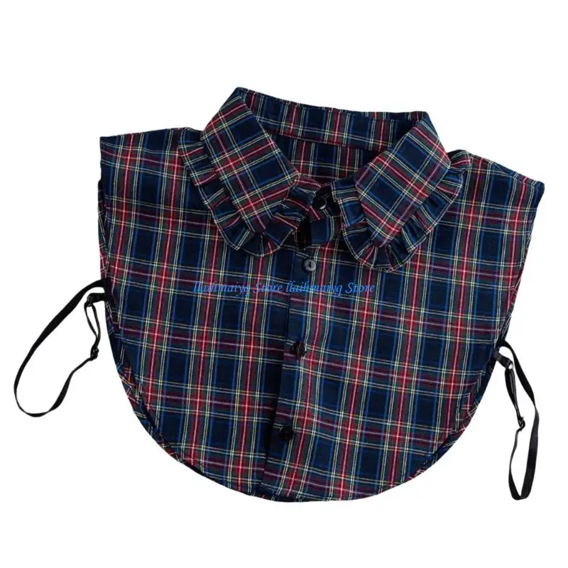 573B Comfortable Detachable Collar Half Shirt Faux Collar Insert for Women Various Outfit Enhancer Decorative Neckwear