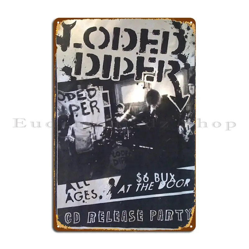 Rodrick S Loded Diper Concert Poster Metal Sign Cinema Classic Plaques Printed Funny Tin Sign Poster