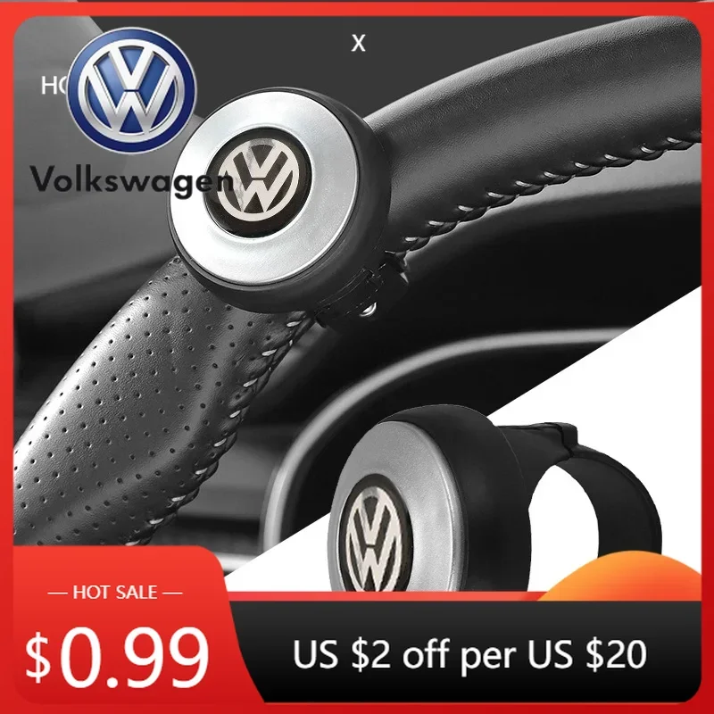 

Для VW: 1 шт. ручка-спиннер на руль для поворота на 360 градусов, для Volkswagen Golf, Polo, Passat, Touran, Jetta, автоаксессуары