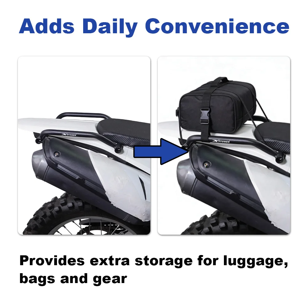Motorcycle Steel Rear Handrail Passenger Seat Grab Handles Off-road CRF250L 2013 2014 2015 2016 2017 2018 2019 2020 For Honda
