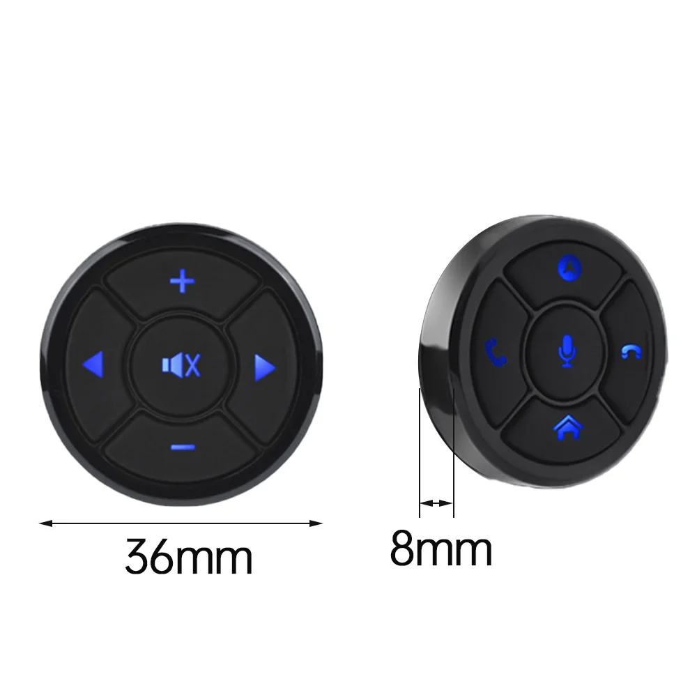 10 Keys Wireless Bluetooth-compatible Wheel Control Android Universal for DVD GPS Multimedia Radio Remote Control Buttons