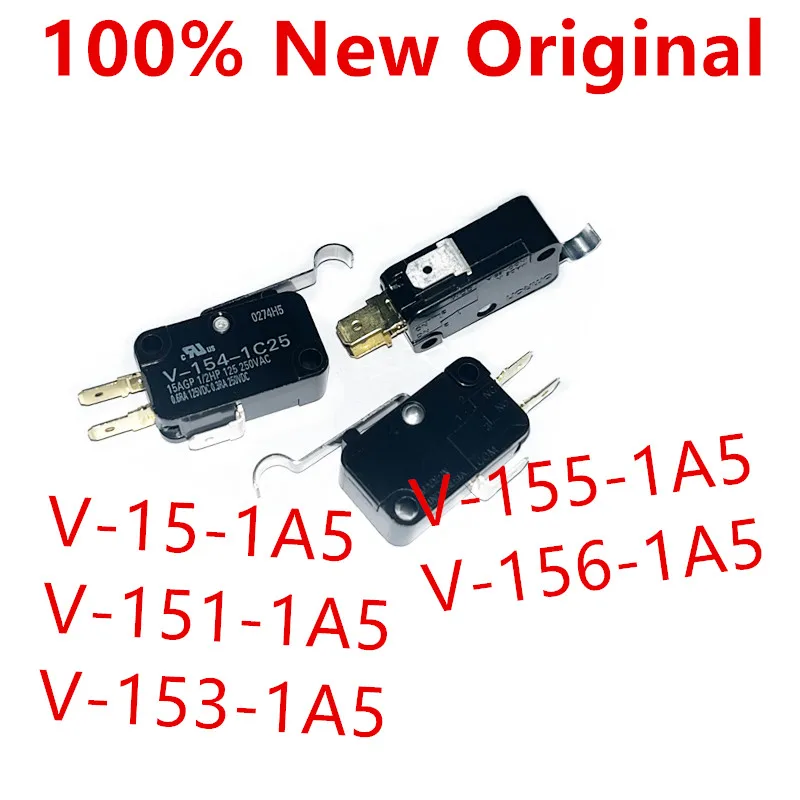 10piece  V-15-1A5 、V-151-1A5 、V-153-1A5 、V-155-1A5 、V-156-1A5   New limit micro switch