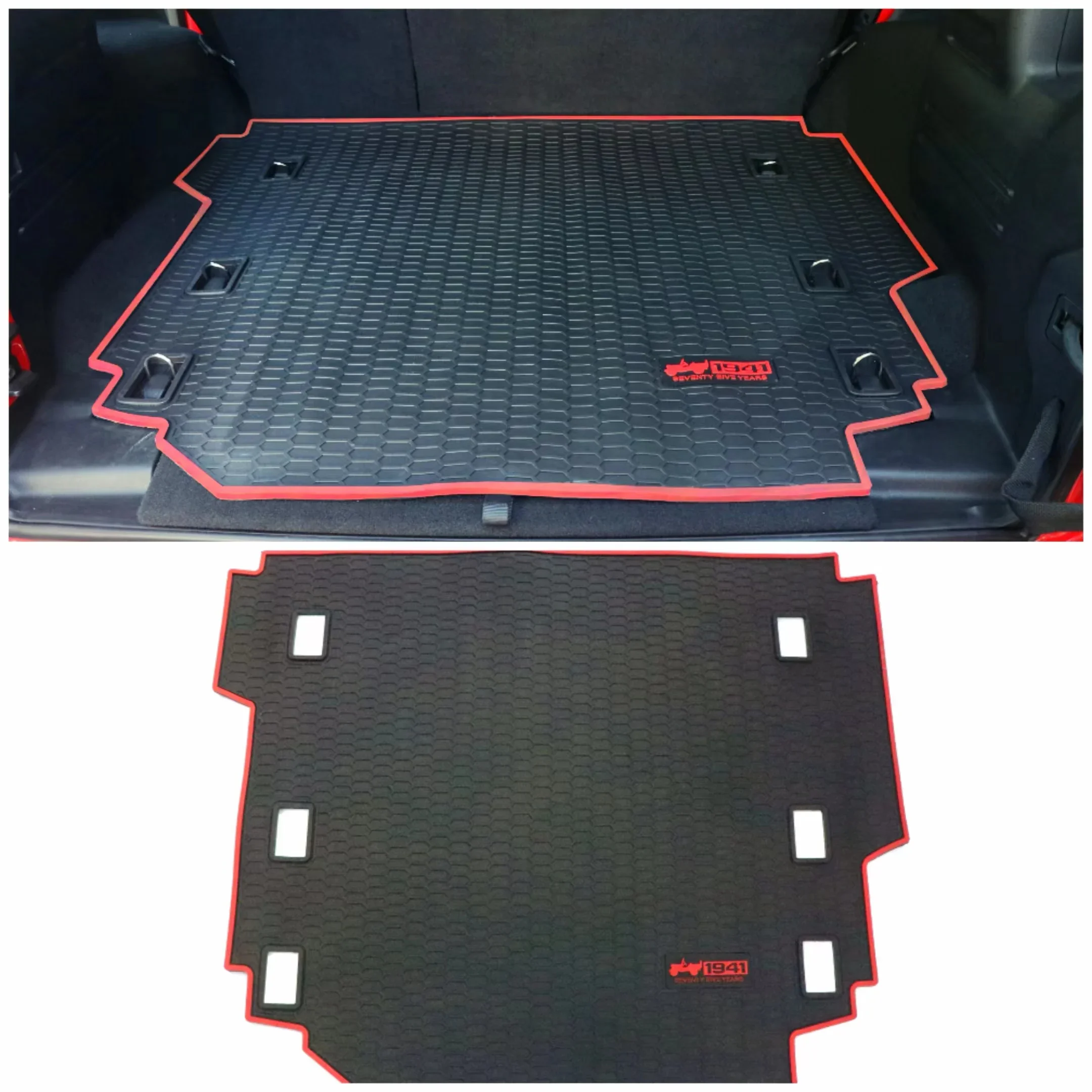 

New!Car Trunk Mat Tail box mat 4 doors Sahara Interior Accessories Cover For Jeep Wrangler JL 2018++ LantSun JL1058