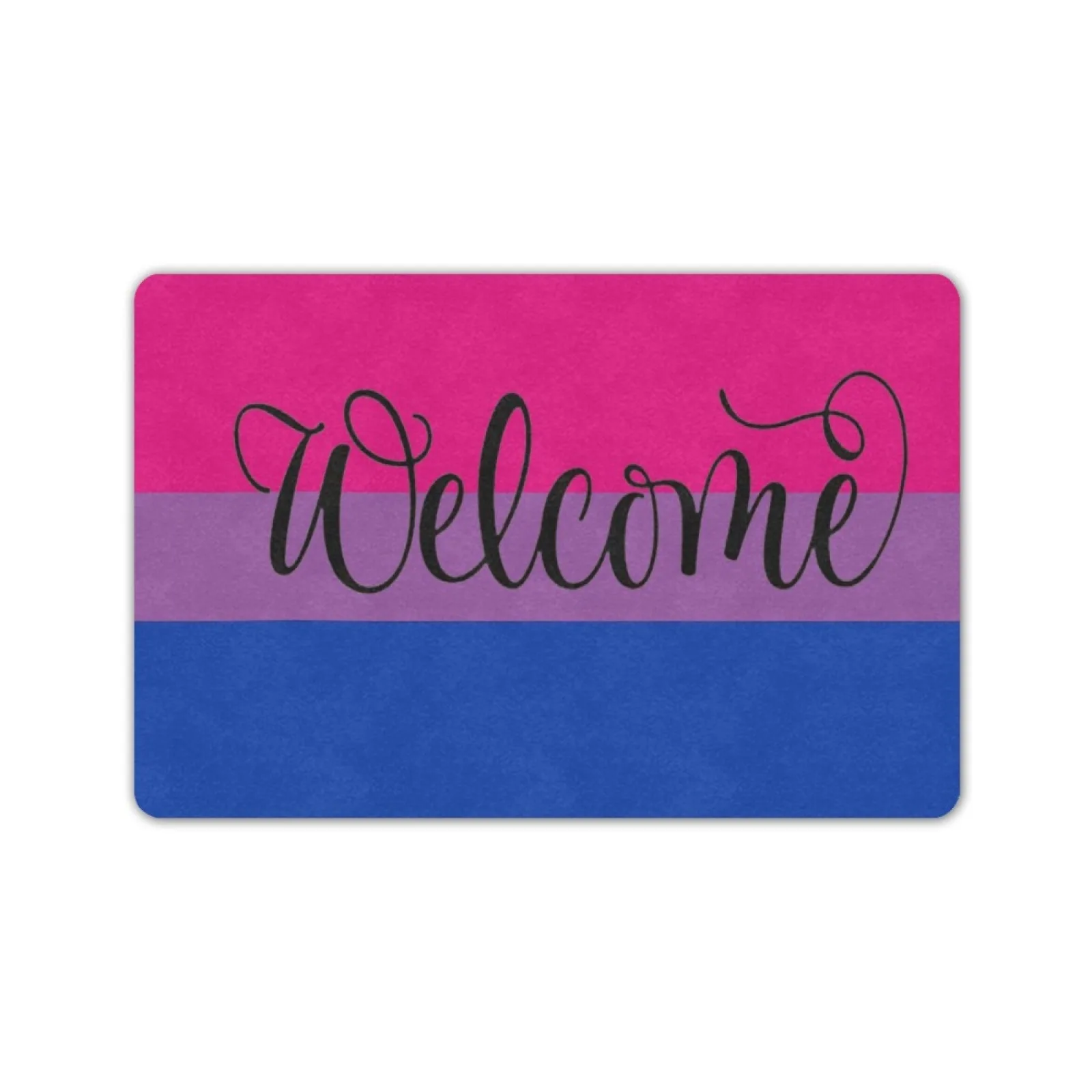 Rainbow Progress Pride Doormat LGBT Gay Lesbian Bisexual Community Support Decoration Welcome Door Floor Mat Rubber Non-Slip