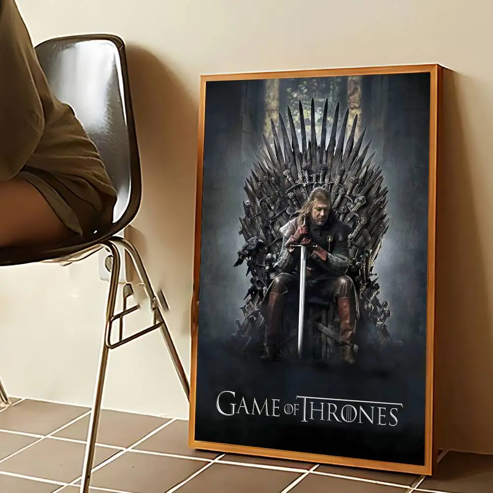 لعبة T-ThroneS W-Western ملصق كرافت نادي بار ورقة ملصقات عتيقة جدار الفن اللوحة غرفة نوم دراسة ملصقات #4