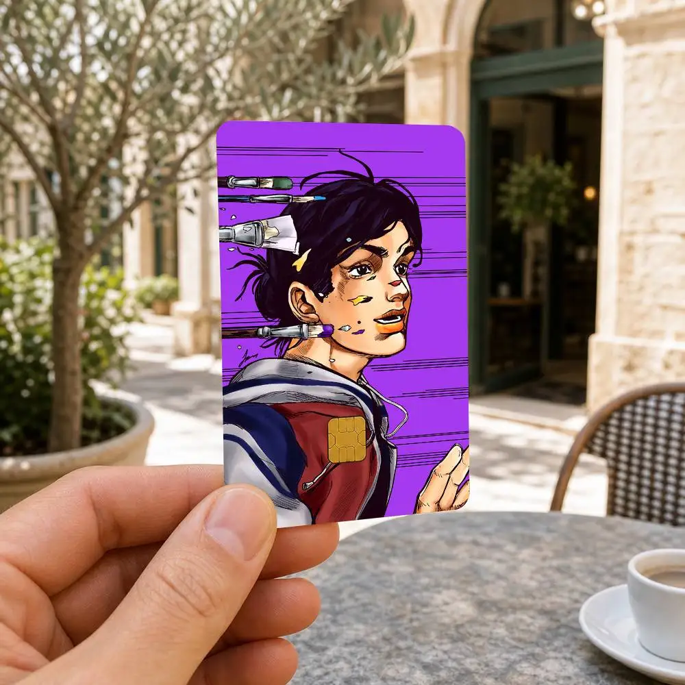 JoJo's B-Bizarre Adventure Steel Ball Run HD Waterproof Card Skins Protective Stickers for Credit Bank Game Cards