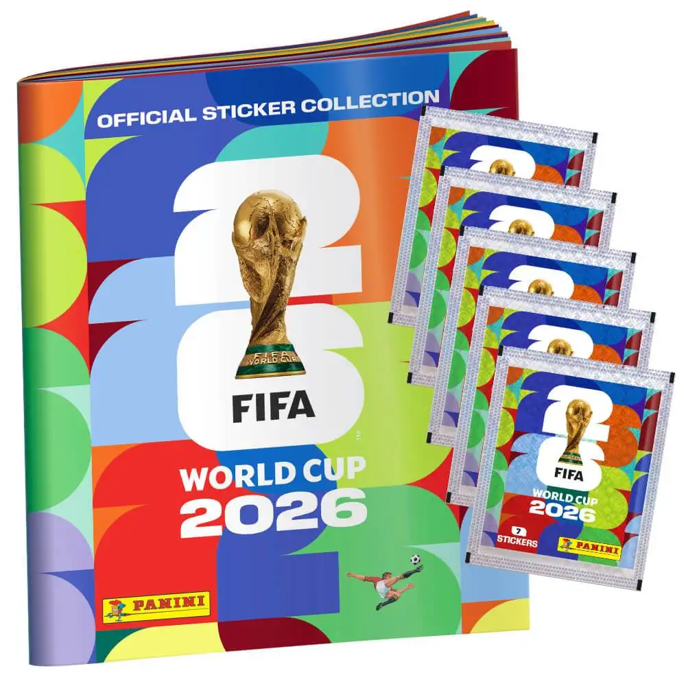 En Stock: Paquete de Pegatinas Panini del Mundial FIFA 2026, Tarjetas de Fútbol Panini, Colección de Recuerdos de Fútbol