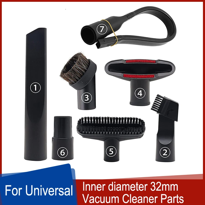 Набор инструментов для пылесоса, комплект из 7 щеток для замены универсальных аксессуаров для пылесоса, аксессуары для пылесоса