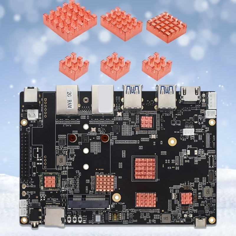 Kupferkühlkörper für BPI F3 Development Board Effiziente Wärmeableitung