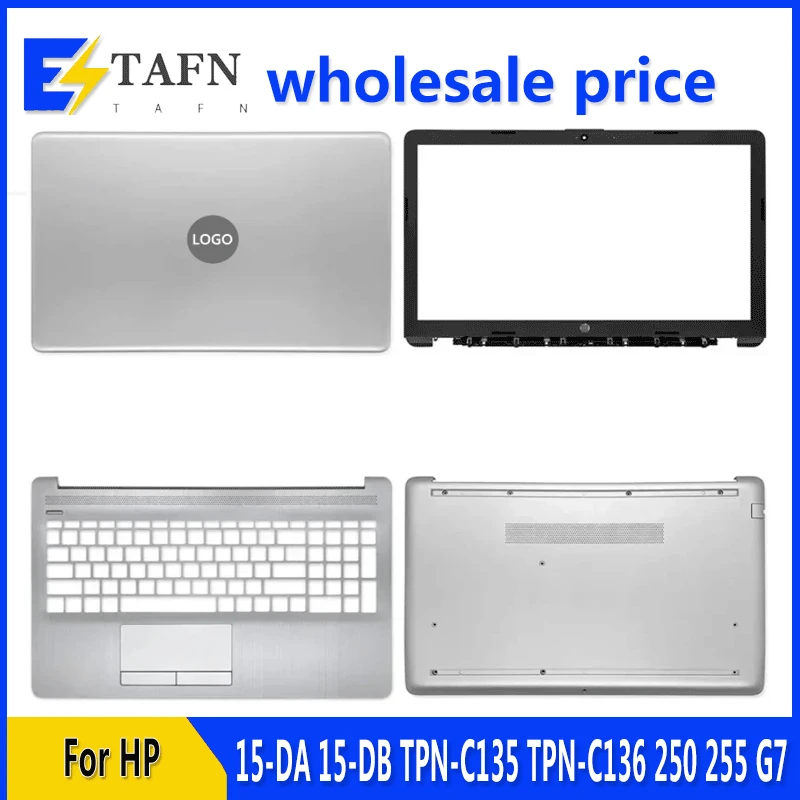 tampa traseira do lcd do portatil moldura dianteira palmrest superior caixa inferior dobradicas do teclado 15 da 15 db tpn c135 tpn c136 250 255 g7 novo 01