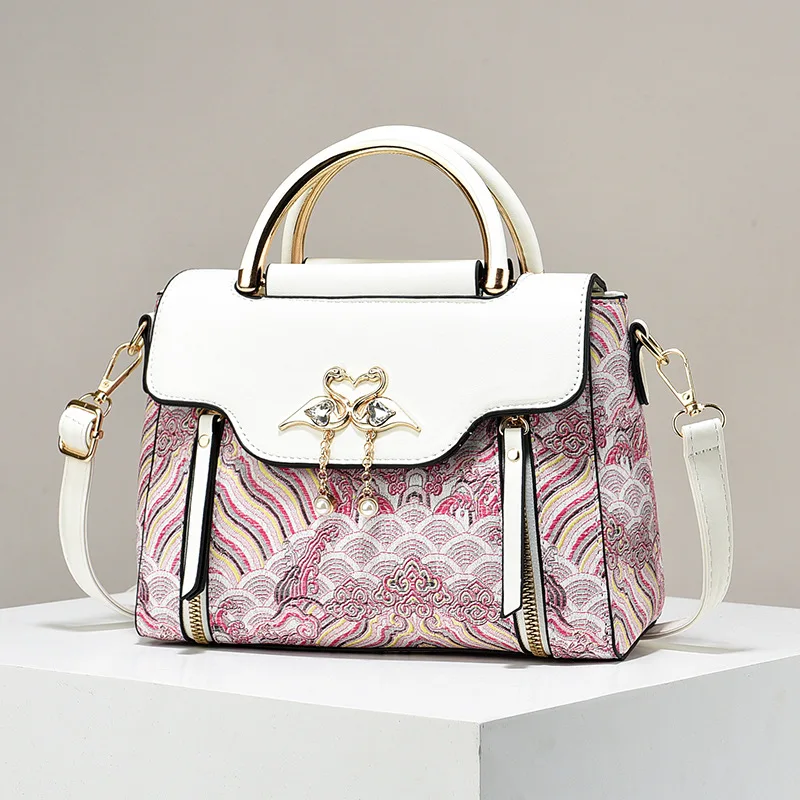 

Роскошная брендовая дизайнерская женская сумка, классическая ретро маленькая квадратная сумка, модная повседневная сумка через плечо, дорожная большая сумка