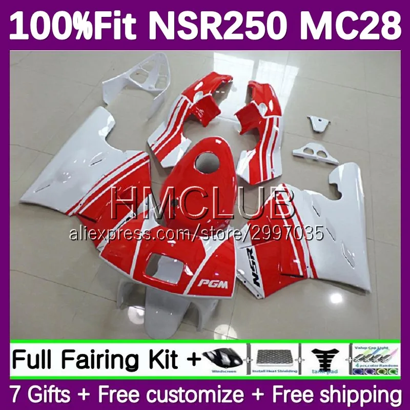 Injection Fairing For HONDA NSR250 NSR 250 R MC28 red white PGM4 35No.23 NSR250R 95 96 97 98 99 NSR 250R 1995 1996 1997 1999