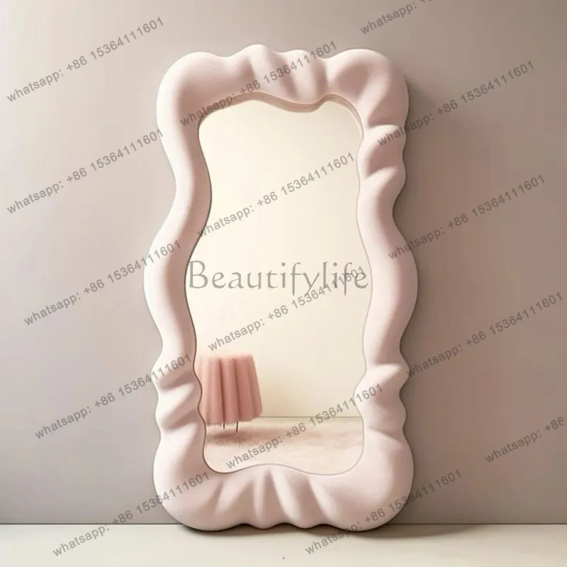LD Moving Standing Mirror Modern Full Body Girls Men Bedroom Bathroom Floor Luxury Mirror Funky Espelhos Living Room