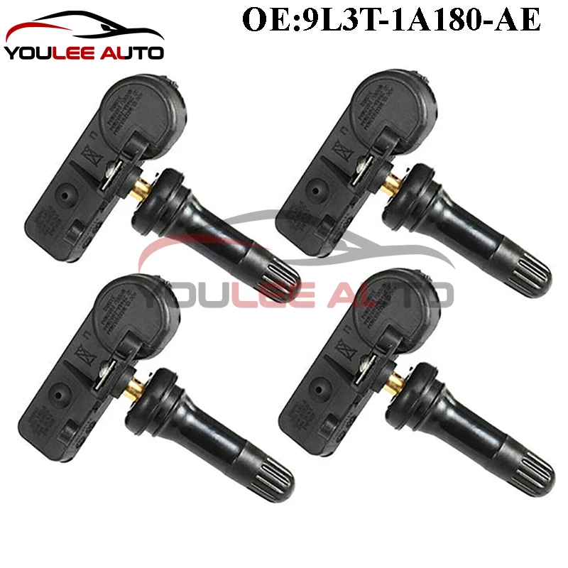 4PCS 9L3T-1A180-AE TPMS Tire Pressure Sensor For Ford C-Max E-150 Edge Escape F-150 Fiesta Focus Lincoln Mazda Mercury Car Parts