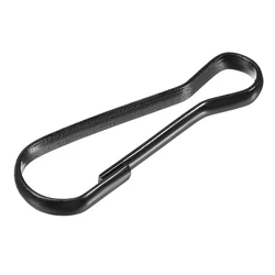 30pcs Spring Clip Buckle Snap Hooks 41x13x3.3mm Iron for Hanging Lantern Keyring Keychain DIY Black