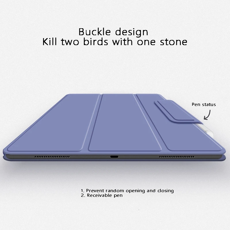 Tablet PC Case For Ipad Pro 12.9 Inch 2021 5Th Ultra-Thin Colorful Anti-Fall Waterproof Case With Pen Stand
