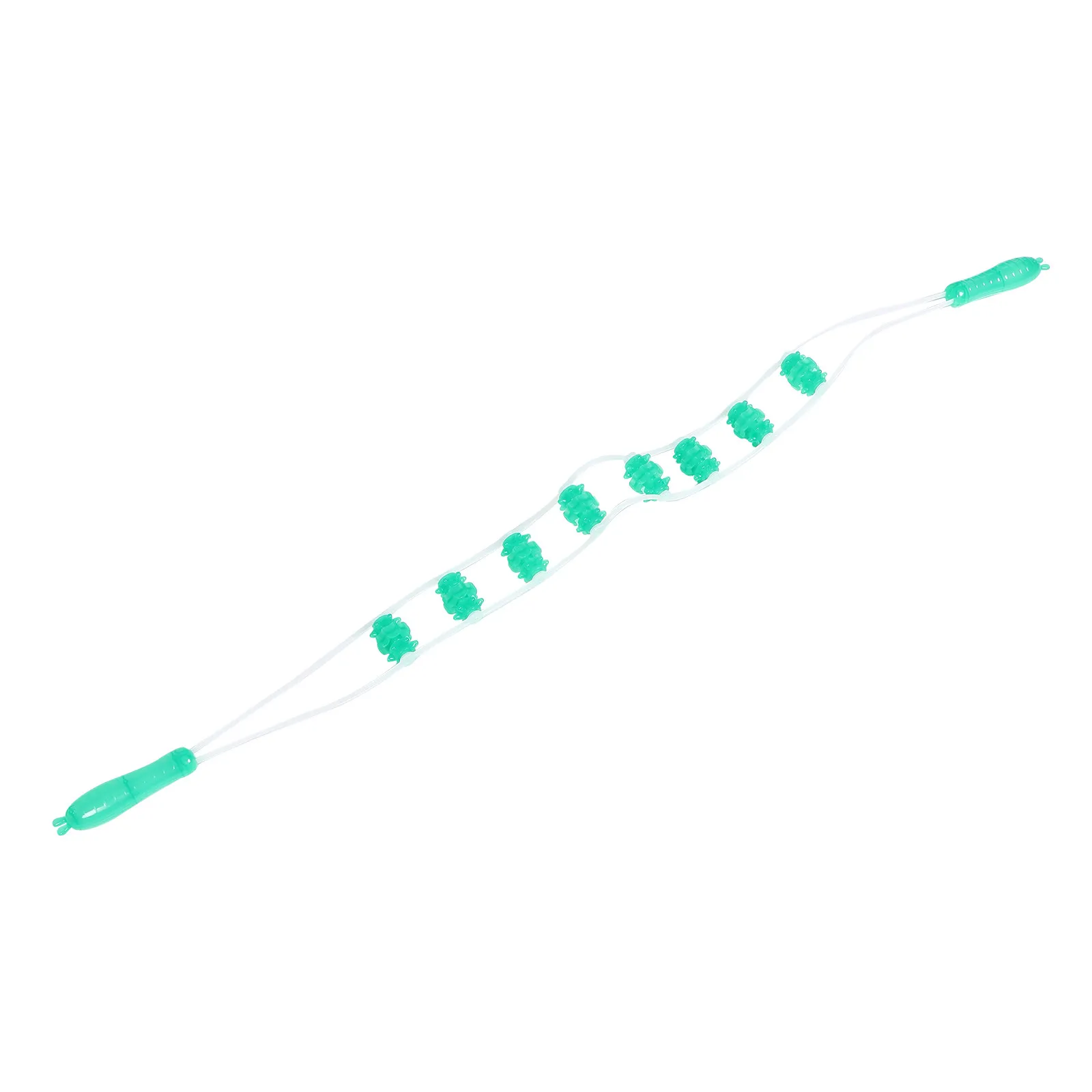 

Роликовый массажер для спины с 8 роликами, ручной, для глубокого массажа мышц шеи, плеч и поясницы, портативное устройство для самомассажа