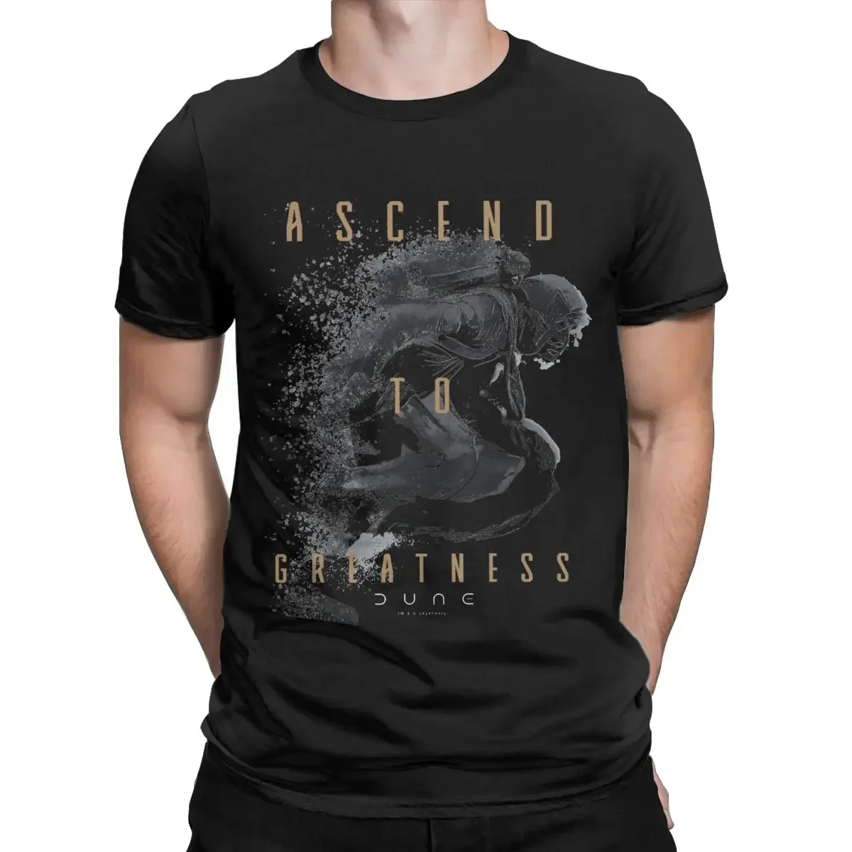 Movie Men's T Shirt Paul Atreides Ascend to Greatness Vintage Tee Shirt Short Sleeve O Neck T-Shirts Cotton Clothes