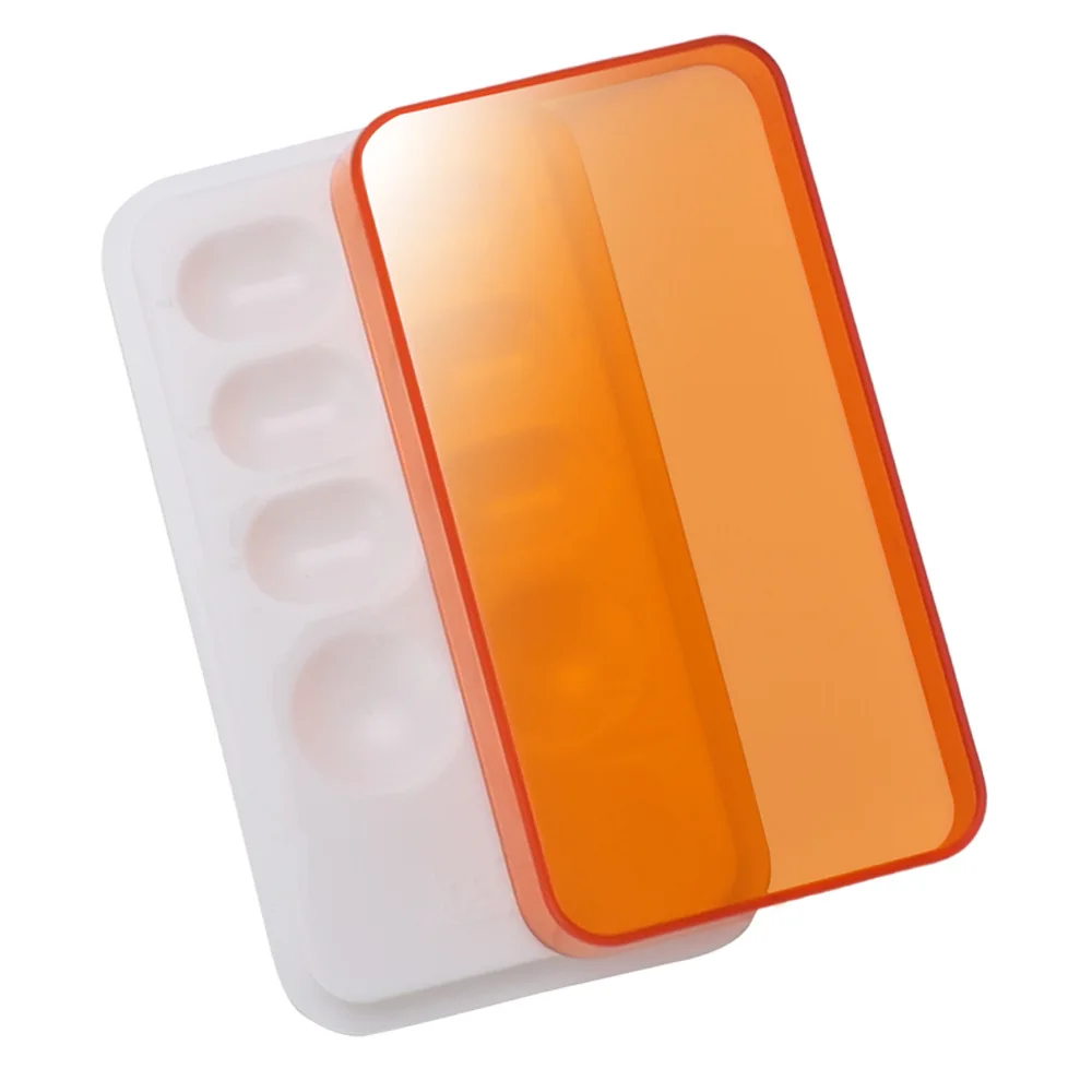 4/8/19 Holes Dental Shading Light Box Resin Dentist Material Storage Box Mix Composite Hood Case Protector Veneer Plate