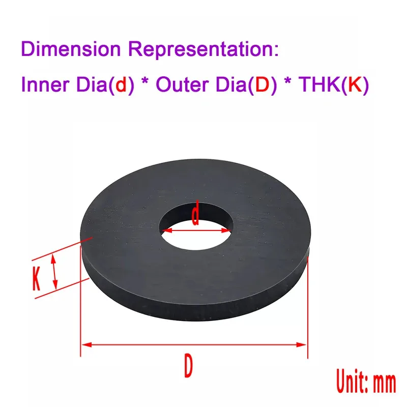 Oil Resistant High Temp Rubber Washers M1.5-M10 Waterproof Shock Absorbing Sealing Gaskets For Screws And Parts