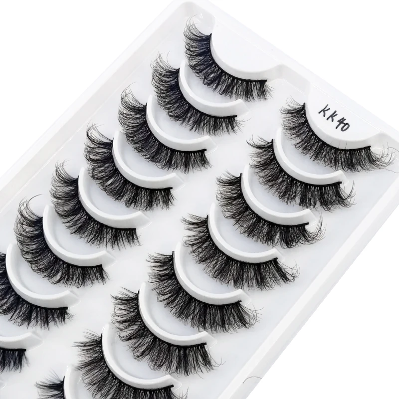 HBZGTLAD Russische Streifenwimpern, 10 Paar, 3D-Nerzwimpern, natürliche Wimpern, dramatische falsche Wimpern, Großhandel, Wimpernverlängerung – Detail 36
