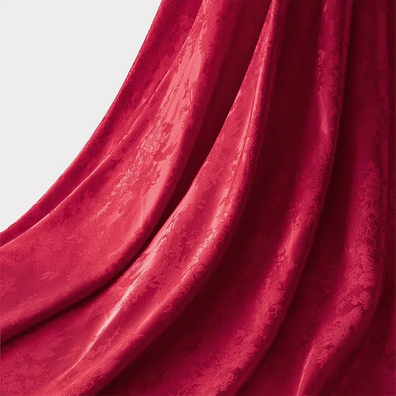 Jacquard Satin Fabric Flower Brocade Soft Silk Texture Damask Fabric Skirt Dress Suit Lining Drapery Apparel Making Handcrafts