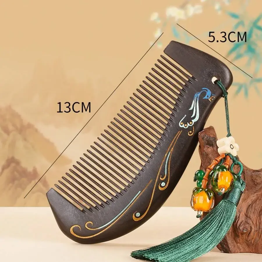 

Natural Sandalwood Hair Comb For Scalp Massage And Tangle Free Styling