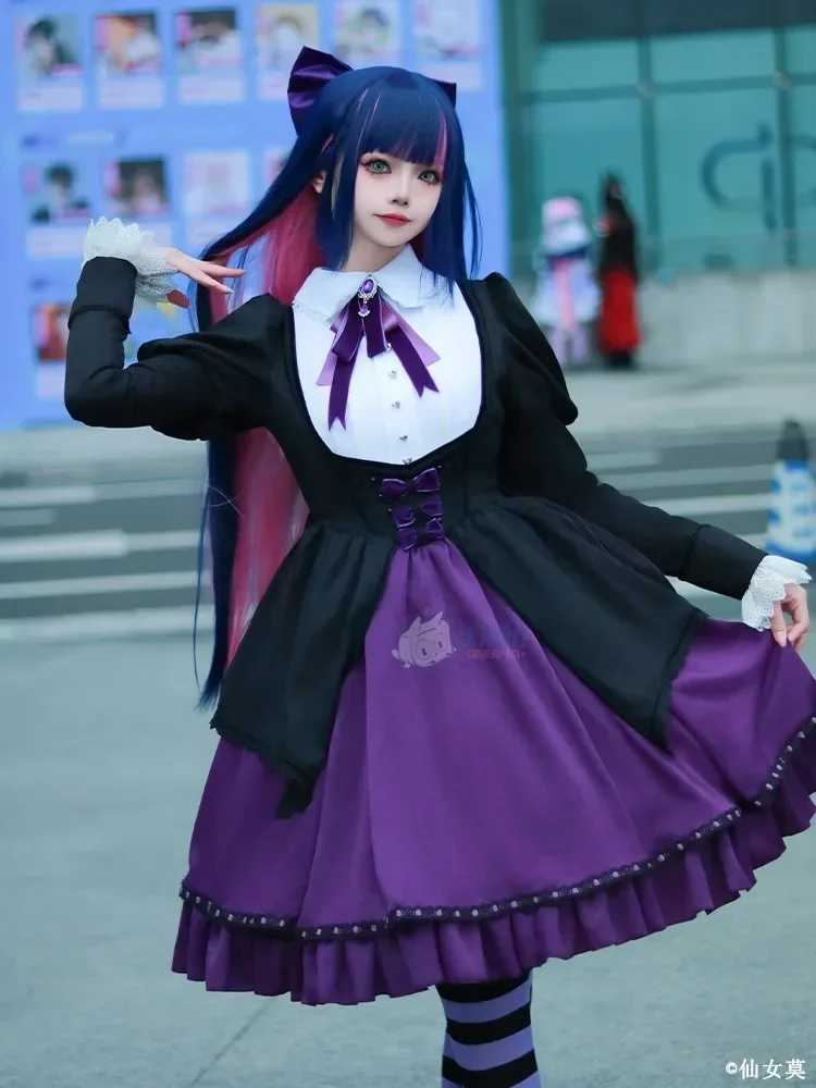 Stocking Cosplay Costume Women Gothic Lolita Dress Party Suit Halloween Carnival Uniforms Anime Clothing Custom Made