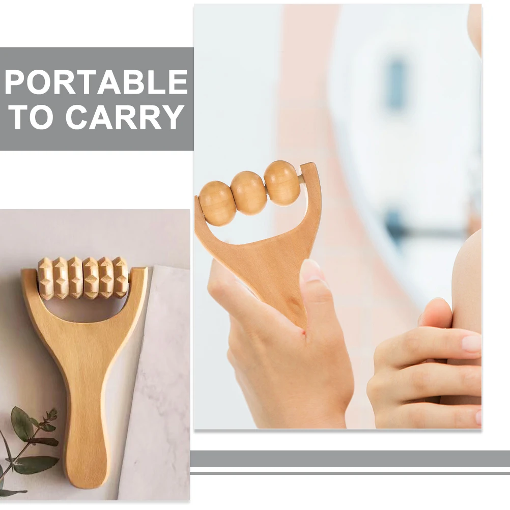 

4pcs Wooden Massage Tools Feet Hand Muscle Relief Portable Travel Natural Wood Body Massager Wooden Foot Roller