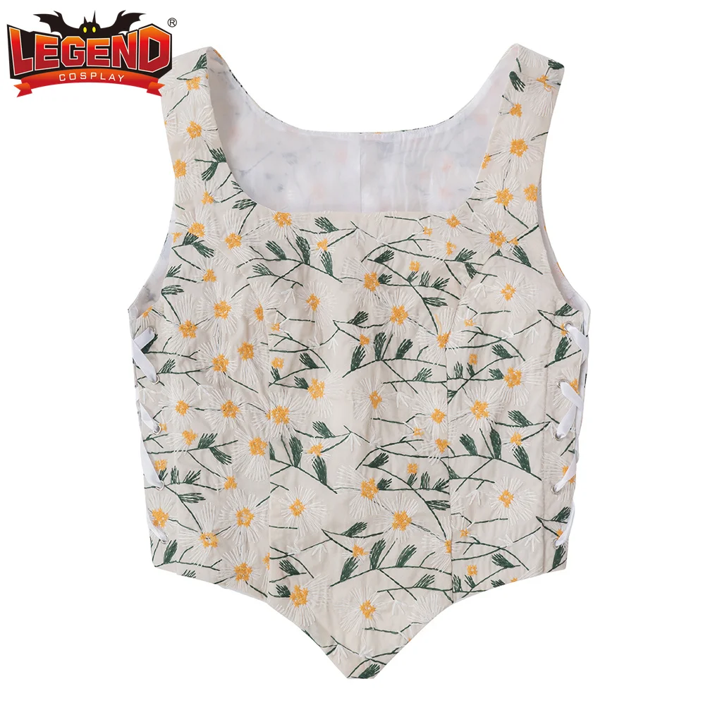 Corset Vintage en Jacquard Floral pour Femme, Bustier à Lacets, Style Renaissance Médiévale