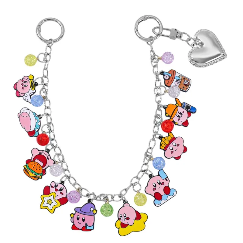 

New Hot Selling Anime Cute Kirby Bag Chain Cute Pendant Pendant Backpack Chain Jewelry Fashionable Birthday Gifts