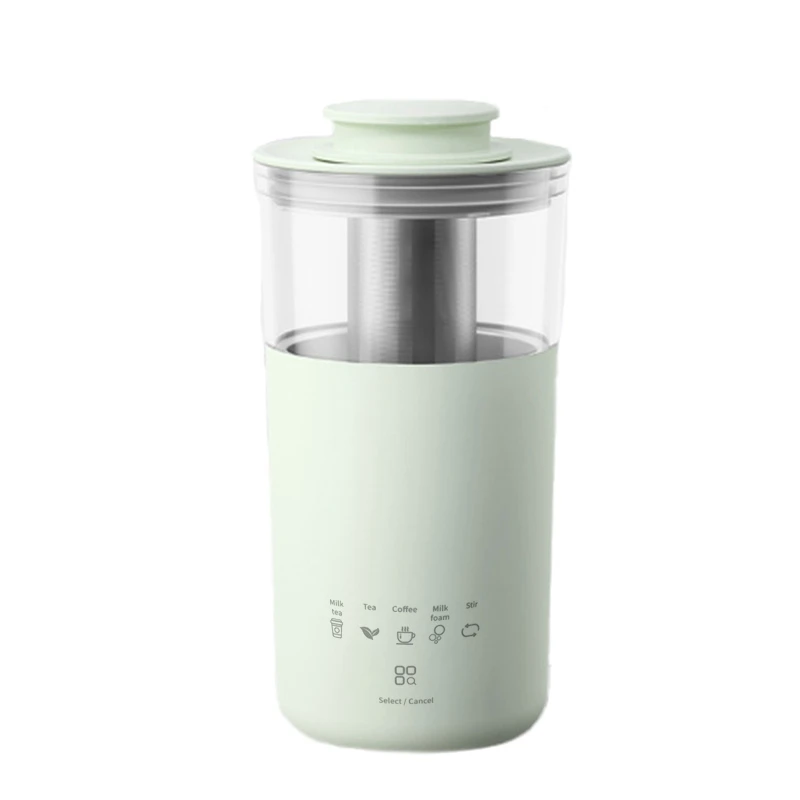 

Multifunction Milk Tea Maker Flower Fruit Tea Milk Foam Stirring Small Coffee Machine Home Office