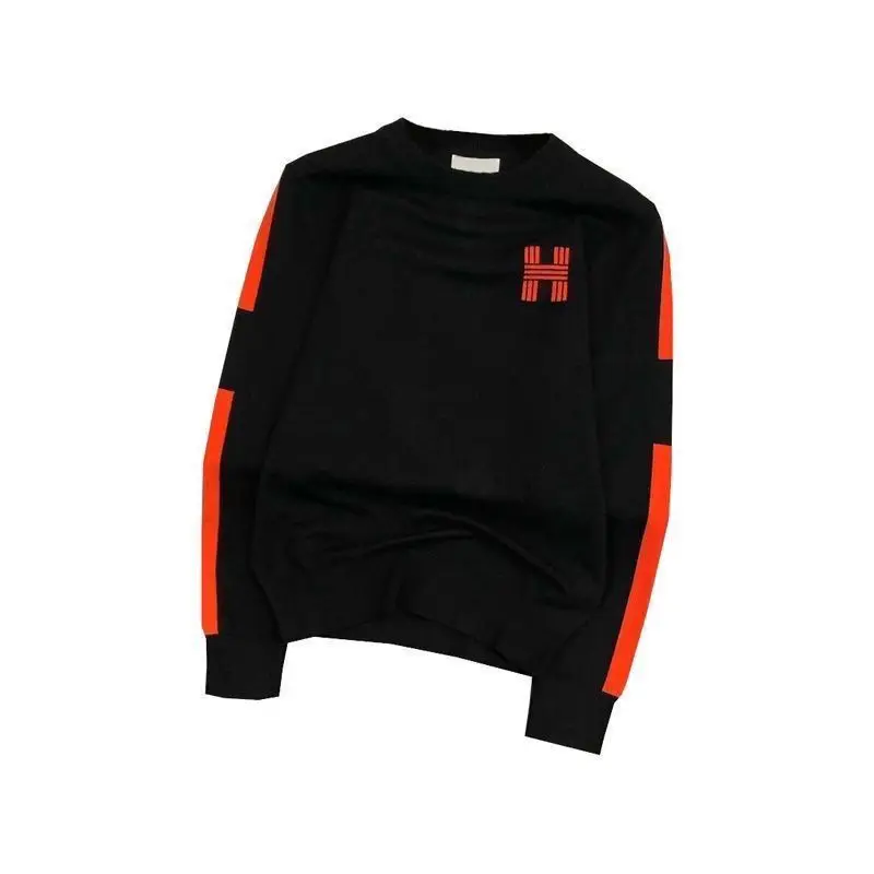 Men\'s clothing spring and autumn high quality printed round neck long sleeve sweater fashion pullover sportswear top