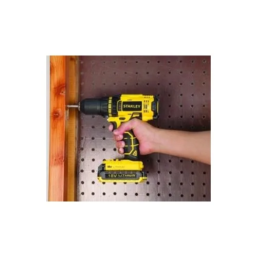 Stanley SCD201D2K-TR Cordless Hammer Drill, Yellow/Black