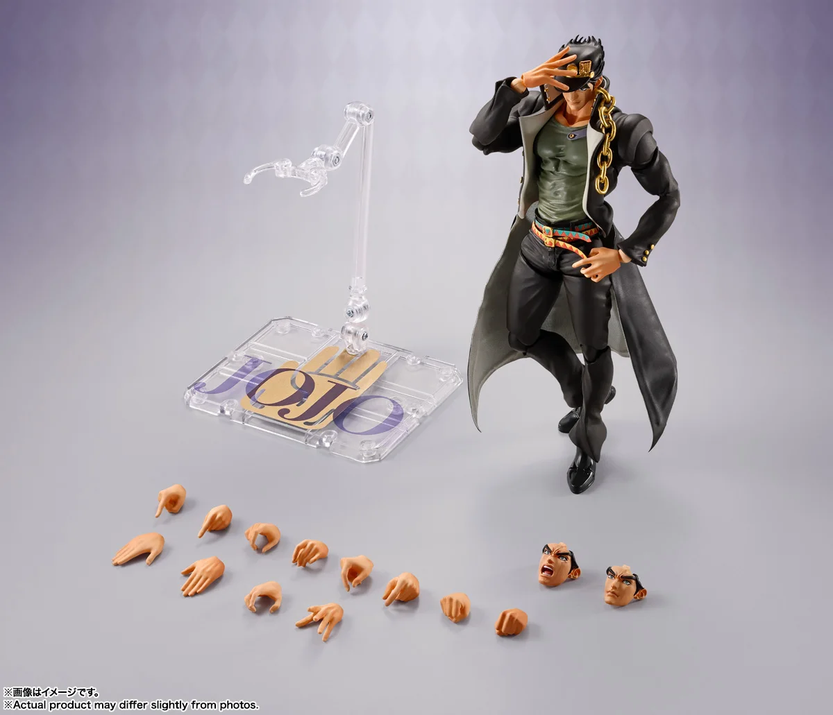 Asli BANDAI S.H.Figuarts Jotaro Kujo Jojo no Kimyo na Buken Acchion Figure Tosy PVC Model Kocchion Anime Movable Figurine