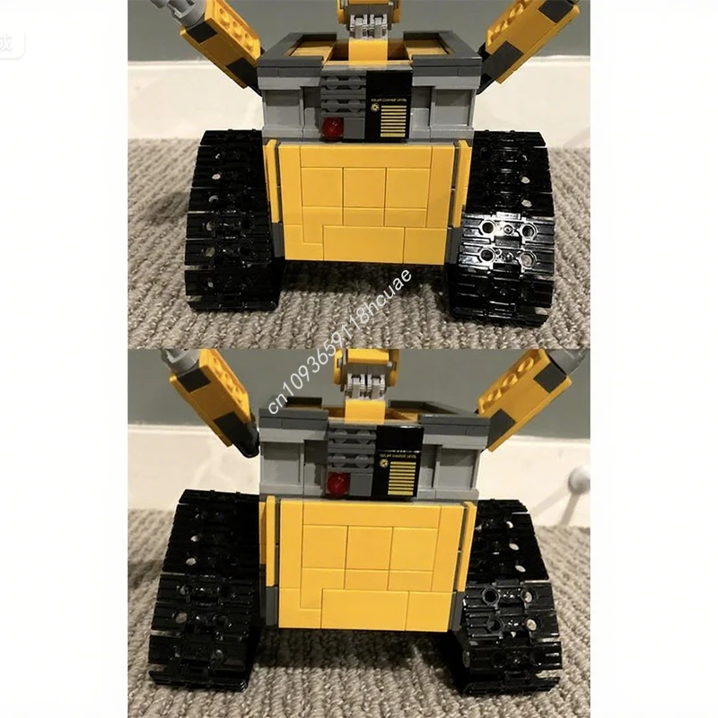 ตัวต่อ MOC WALL-E รุ่นปรับปรุง 704 ชิ้น ของขวัญคริสต์มาส ของตกแต่งบ้าน DIY เหมาะสำหรับตกแต่งภายในโชว์รูม