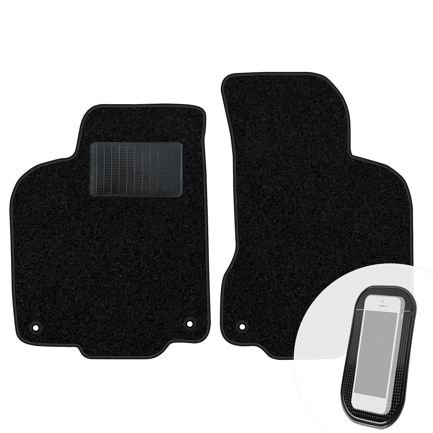 Veloursmatten Przody Zwart voor Volkswagen Polo III 6N 1994-1998