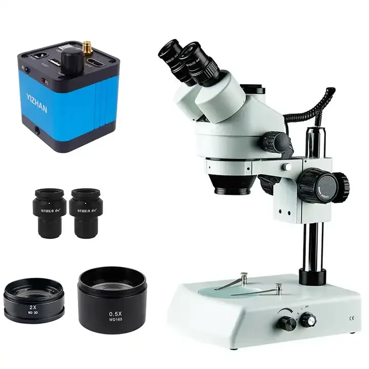 3.5X-270X High-Resolution Confocal Trinocular Stereo Microscope Adjustable Interpupillary Distance for Industrial Inspection