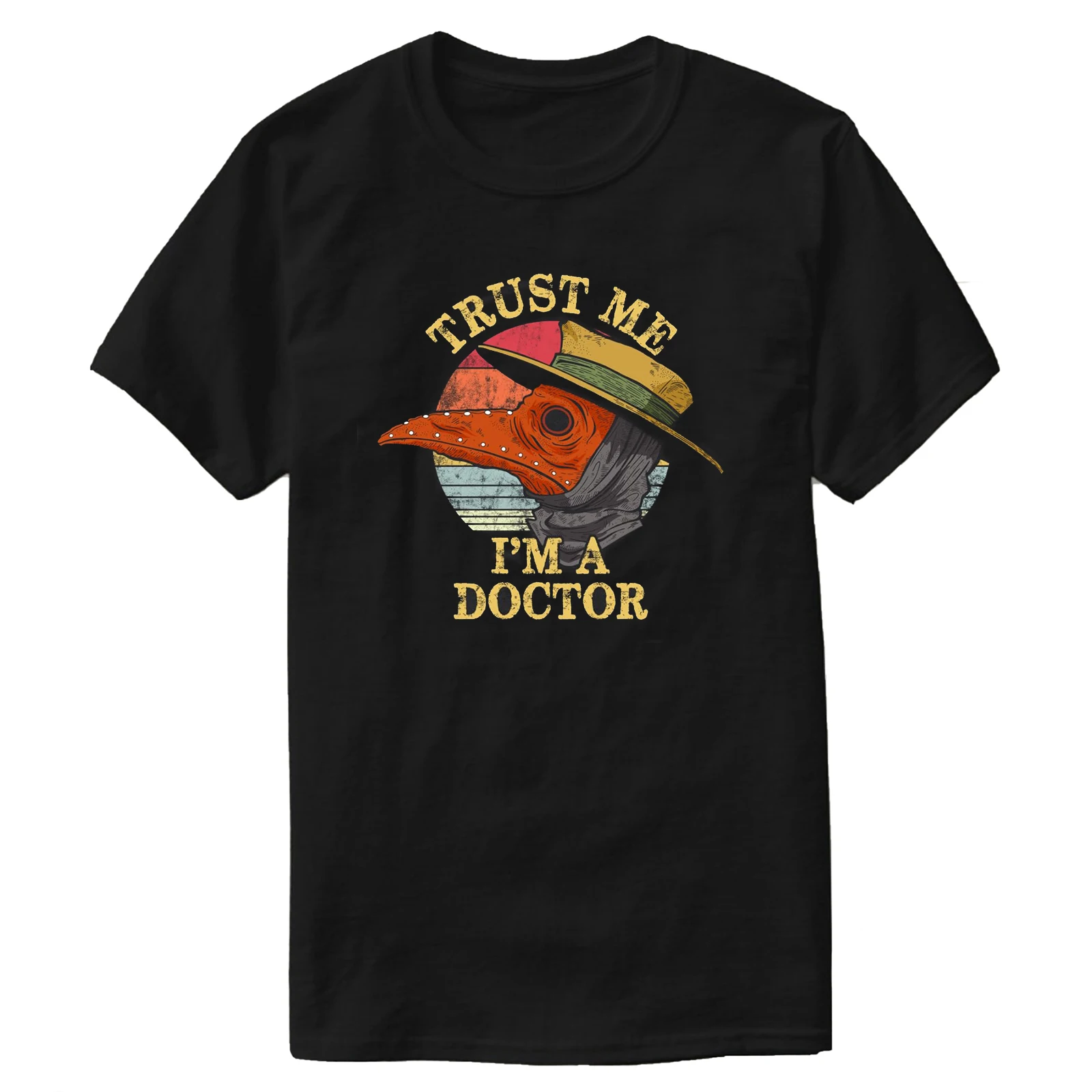 

Trust Me, I'm A Doctor. Retro Ancient Plague Doctor T-Shirt 100% Cotton O-Neck Short Sleeve Summer Casual Mens T-shirt