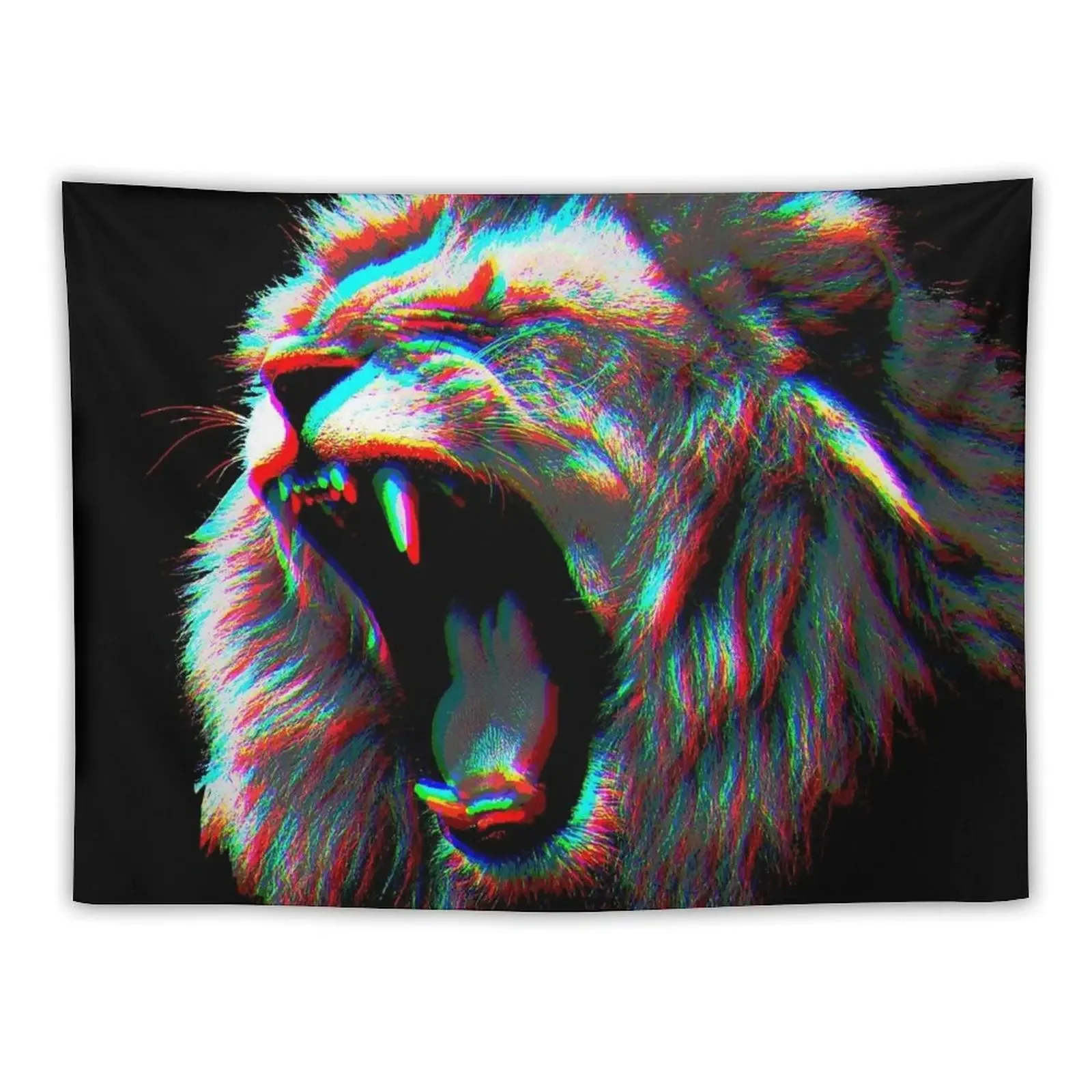 

Lion's Roar -Trippy Tapestry Decor For Bedroom On The Wall Tapestry