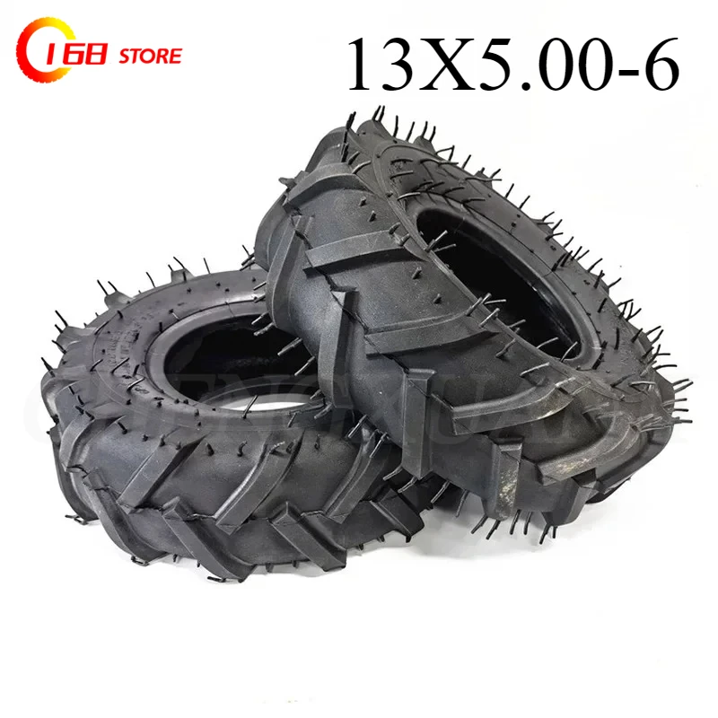 4.10/3.50-6 13X5.00-6 13 Inch Wheel Hub Tire Is Suitable for Electric Kart Racing Dune Buggy Mower and Sweeper Vacuum Tire