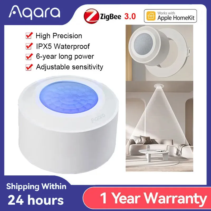 Aqara High Precision Human Sensor Body Motion Sensor ZigBee 3.0 Wireless Movement Connection IPX5 Waterproof Work With Homekit