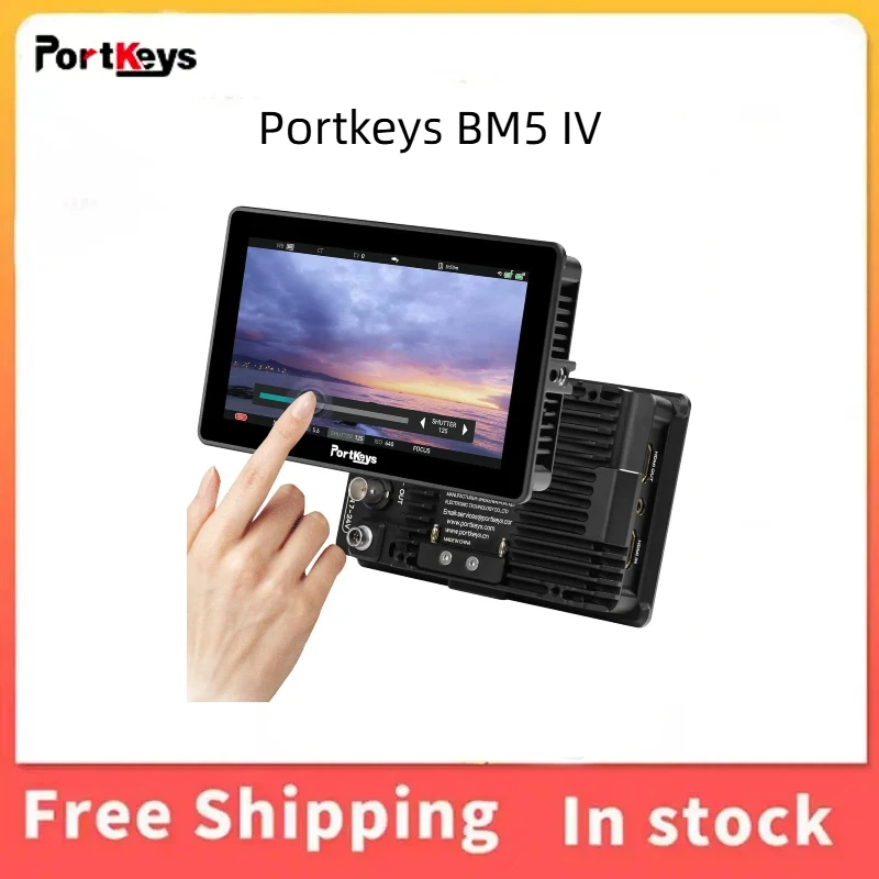 Внешний видеомонитор PortKeys BM5 IV из алюминиевого сплава с двумя разделёнными экранами, вектороскопом, функцией фокусировки и 10-битной цветовой палитрой