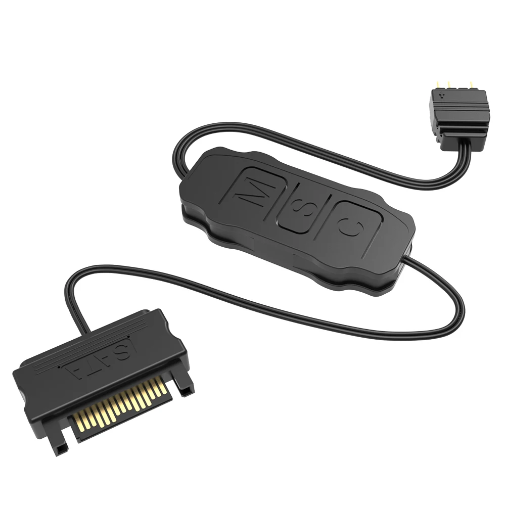 5V 3PIN ARGB Controller Mini Adapter Controller RGB Sync Controller Cable for PC Fan Light Strip